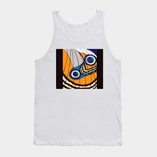 Butterfly Wing Collection - Blue Brown Orange Tank Top